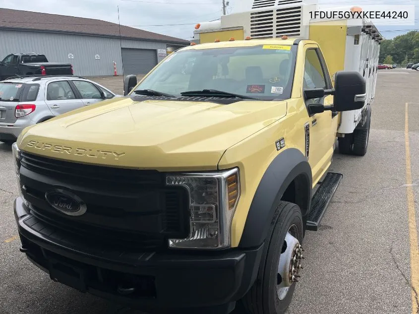 2019 Ford F-550 Chassis Xl VIN: 1FDUF5GYXKEE44240 Lot: 40637630