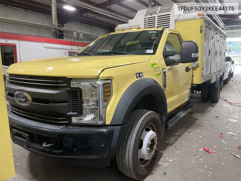 2019 Ford F-550 Chassis Xl VIN: 1FDUF5GY3KEE44175 Lot: 40685598