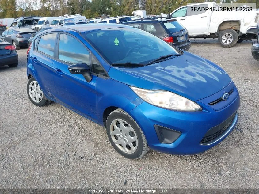 2011 Ford Fiesta Se VIN: 3FADP4EJ3BM152253 Lot: 12123550