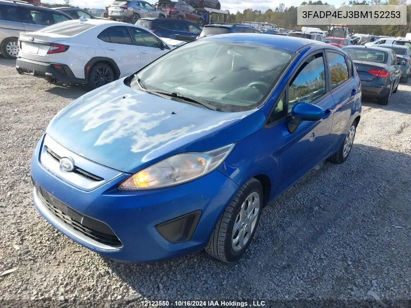 2011 Ford Fiesta Se VIN: 3FADP4EJ3BM152253 Lot: 12123550