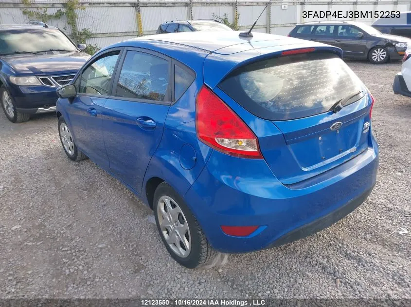 2011 Ford Fiesta Se VIN: 3FADP4EJ3BM152253 Lot: 12123550