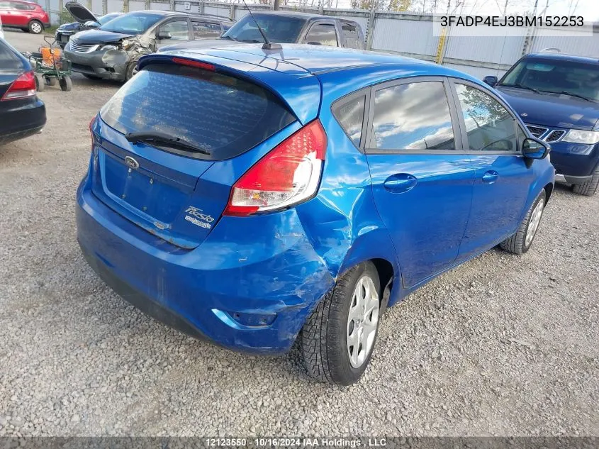 2011 Ford Fiesta Se VIN: 3FADP4EJ3BM152253 Lot: 12123550