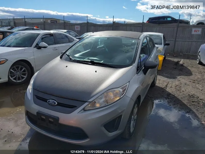 2011 Ford Fiesta Se VIN: 3FADP4EJ0BM139847 Lot: 12143479