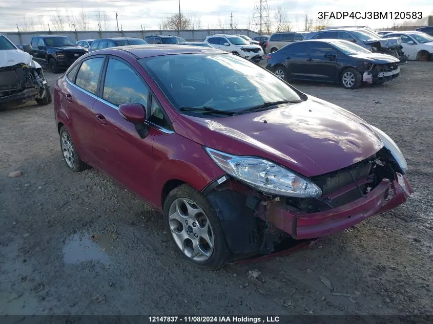 2011 Ford Fiesta Sel VIN: 3FADP4CJ3BM120583 Lot: 12147837