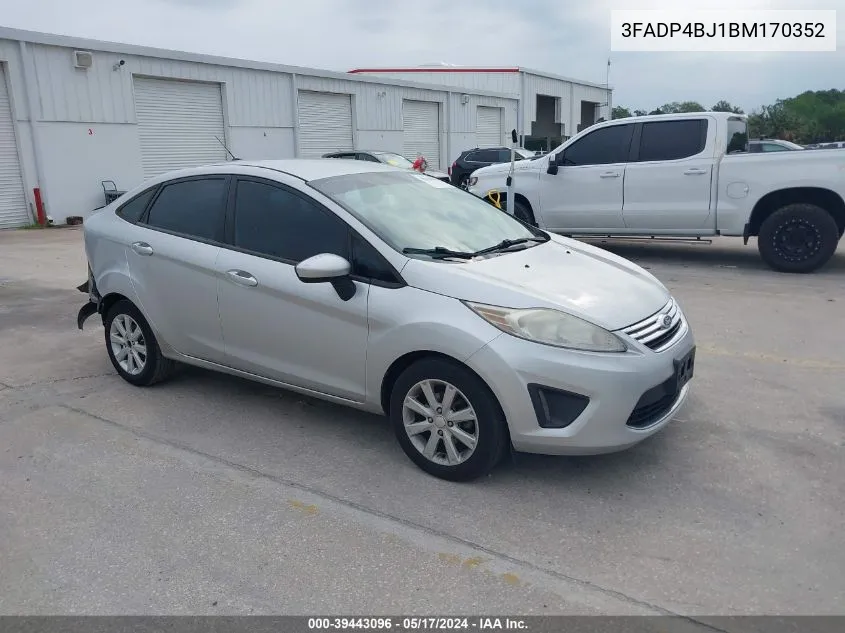 2011 Ford Fiesta Se VIN: 3FADP4BJ1BM170352 Lot: 39443096