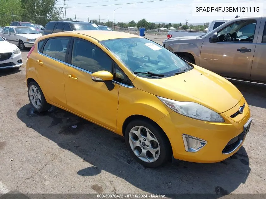 2011 Ford Fiesta Ses VIN: 3FADP4FJ3BM121115 Lot: 39870472