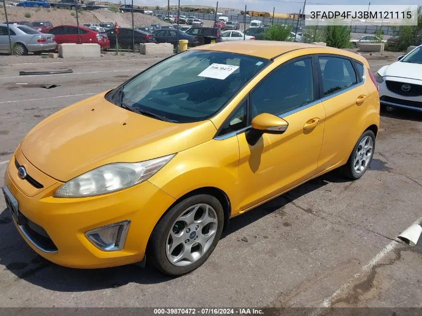 2011 Ford Fiesta Ses VIN: 3FADP4FJ3BM121115 Lot: 39870472