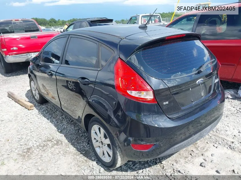 2011 Ford Fiesta Se VIN: 3FADP4EJXBM202405 Lot: 39889588