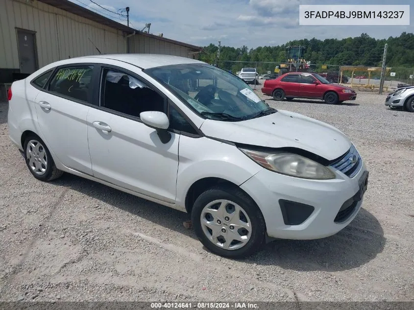 2011 Ford Fiesta Se VIN: 3FADP4BJ9BM143237 Lot: 40124641