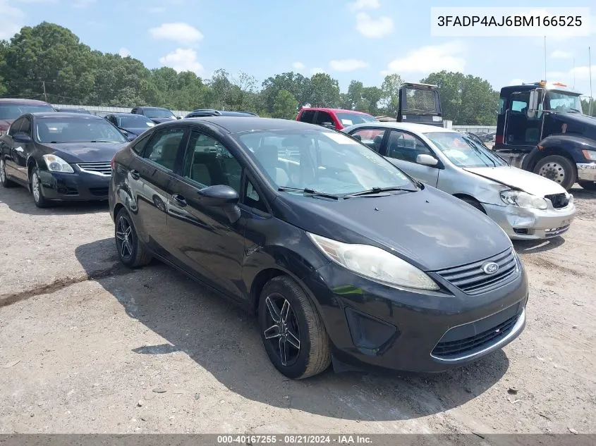 2011 Ford Fiesta S VIN: 3FADP4AJ6BM166525 Lot: 40167255