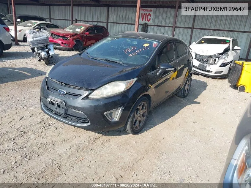 2011 Ford Fiesta Ses VIN: 3FADP4FJXBM129647 Lot: 40197771