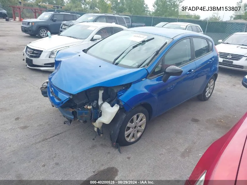 2011 Ford Fiesta Se VIN: 3FADP4EJ3BM153807 Lot: 40200525