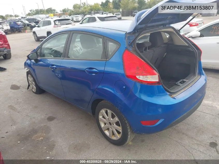 2011 Ford Fiesta Se VIN: 3FADP4EJ3BM153807 Lot: 40200525