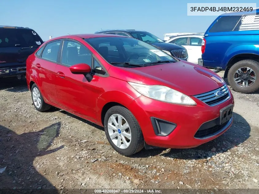 2011 Ford Fiesta Se VIN: 3FADP4BJ4BM232469 Lot: 40208047