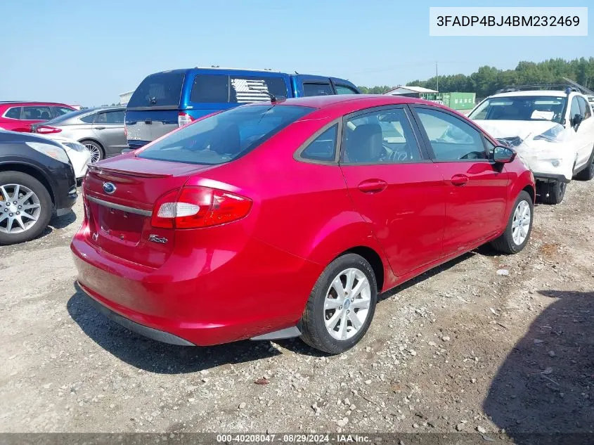 2011 Ford Fiesta Se VIN: 3FADP4BJ4BM232469 Lot: 40208047