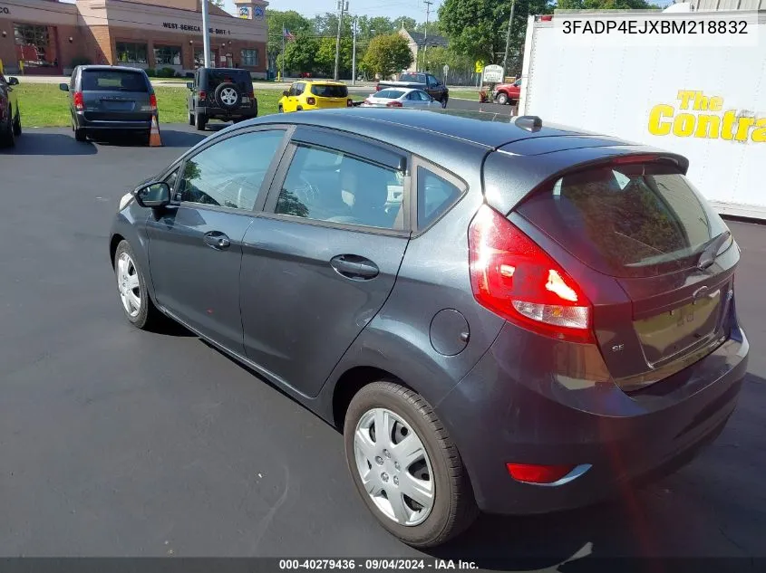 2011 Ford Fiesta Se VIN: 3FADP4EJXBM218832 Lot: 40279436