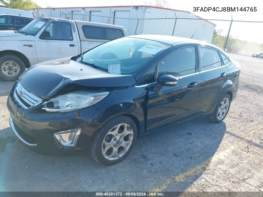 2011 Ford Fiesta Sel VIN: 3FADP4CJ8BM144765 Lot: 40281372