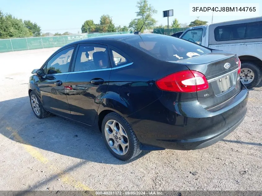 2011 Ford Fiesta Sel VIN: 3FADP4CJ8BM144765 Lot: 40281372