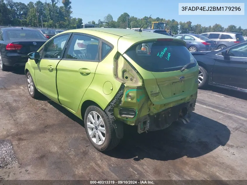 2011 Ford Fiesta Se VIN: 3FADP4EJ2BM179296 Lot: 40313319