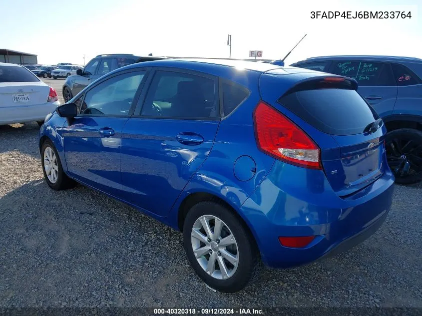 3FADP4EJ6BM233764 2011 Ford Fiesta Se