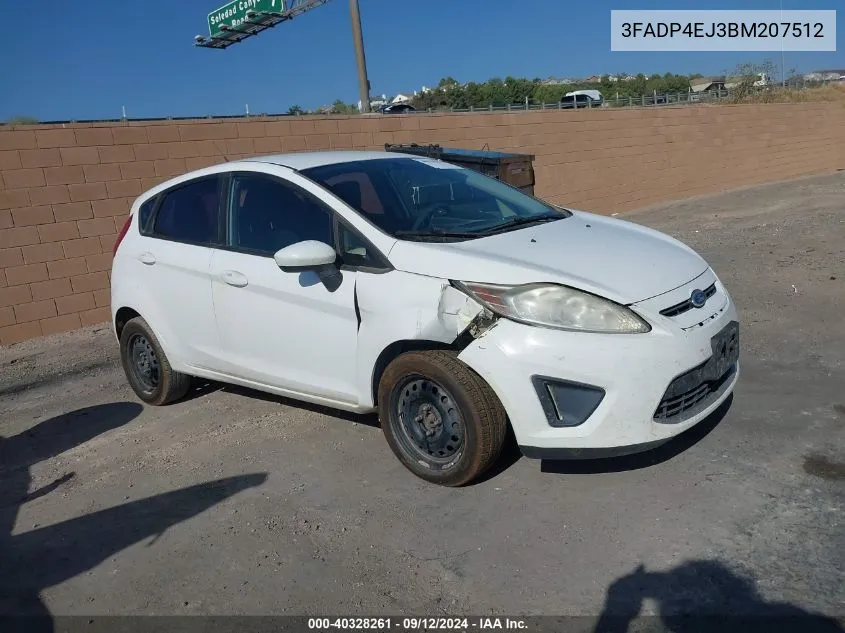 2011 Ford Fiesta Se VIN: 3FADP4EJ3BM207512 Lot: 40328261