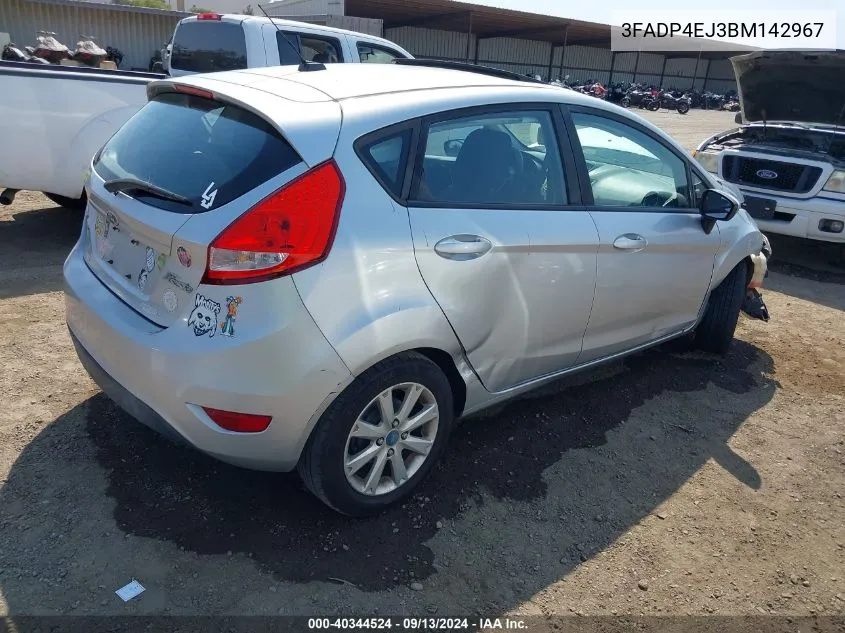 2011 Ford Fiesta Se VIN: 3FADP4EJ3BM142967 Lot: 40344524