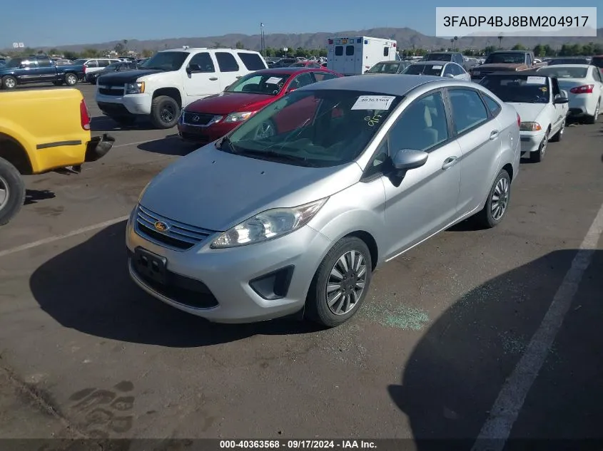 2011 Ford Fiesta Se VIN: 3FADP4BJ8BM204917 Lot: 40363568