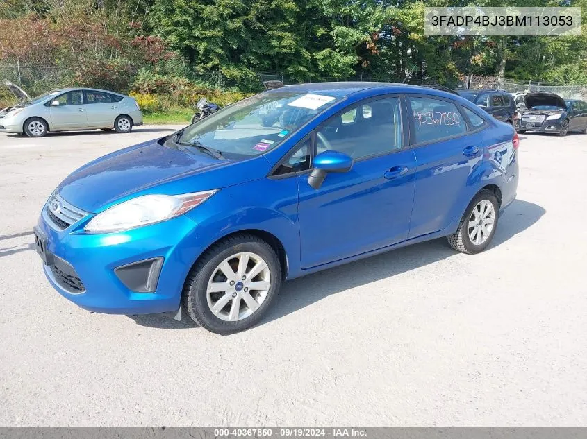 2011 Ford Fiesta Se VIN: 3FADP4BJ3BM113053 Lot: 40367850