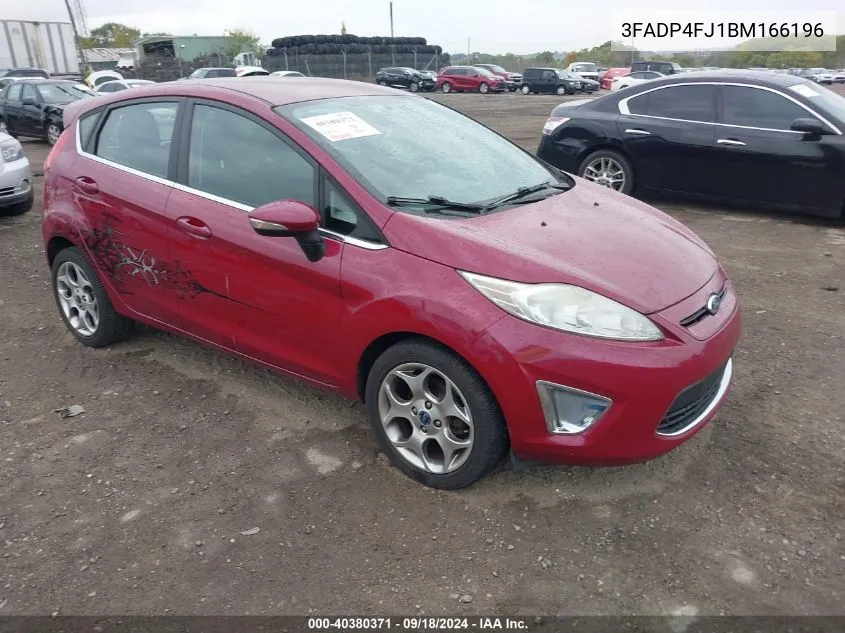 2011 Ford Fiesta Ses VIN: 3FADP4FJ1BM166196 Lot: 40380371