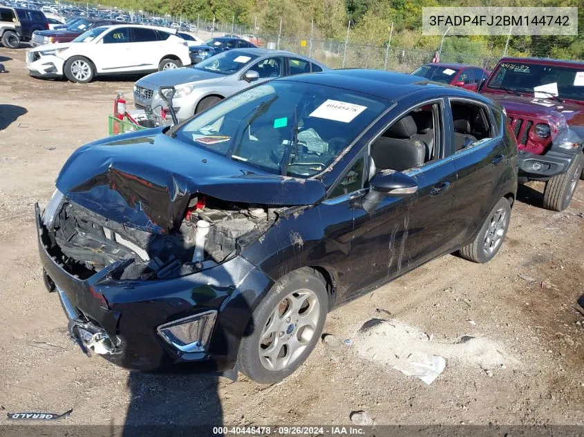 2011 Ford Fiesta Ses VIN: 3FADP4FJ2BM144742 Lot: 40445478