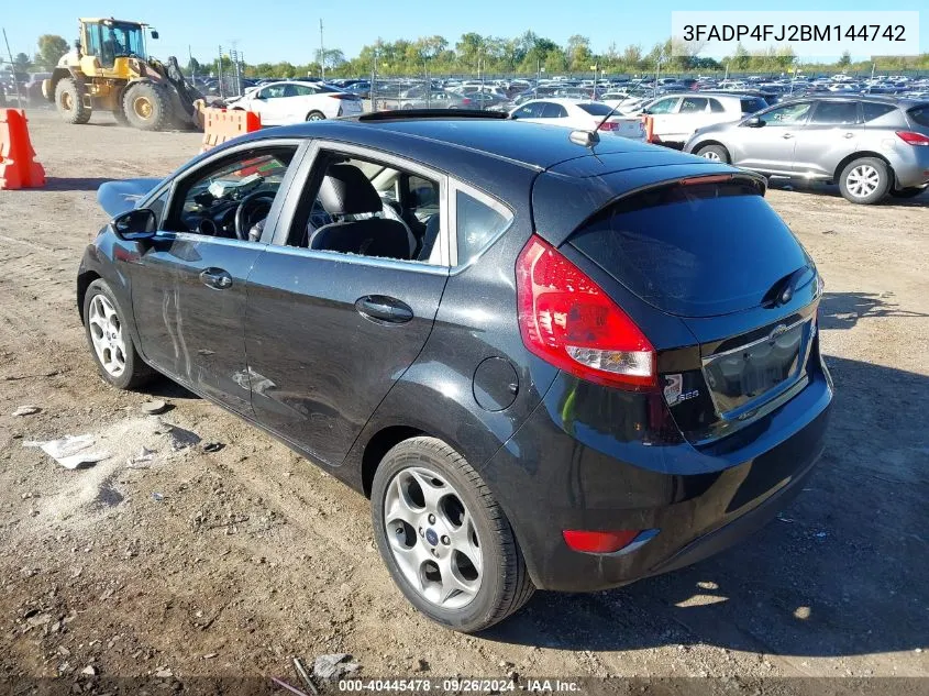 2011 Ford Fiesta Ses VIN: 3FADP4FJ2BM144742 Lot: 40445478