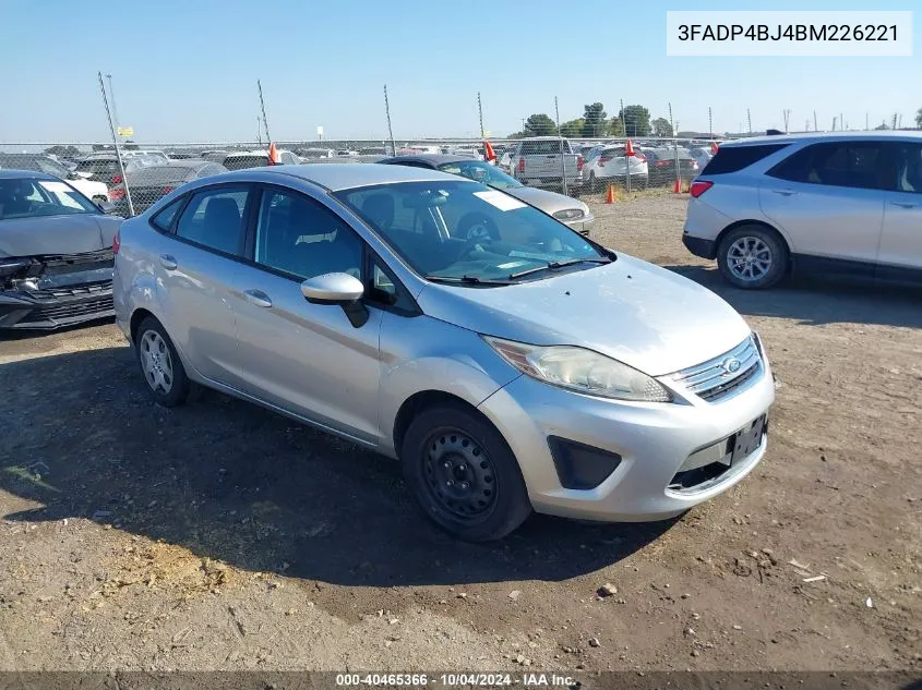 2011 Ford Fiesta Se VIN: 3FADP4BJ4BM226221 Lot: 40465366