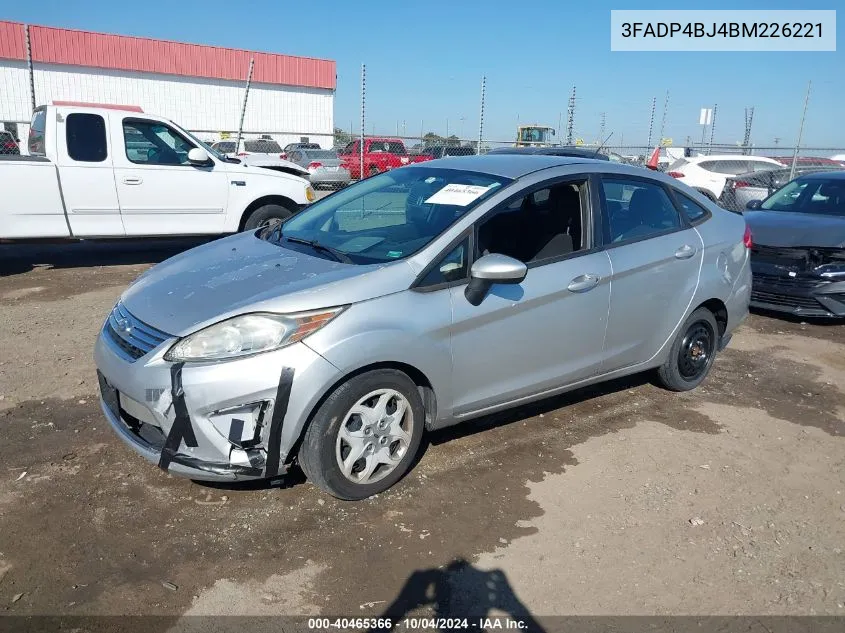 2011 Ford Fiesta Se VIN: 3FADP4BJ4BM226221 Lot: 40465366