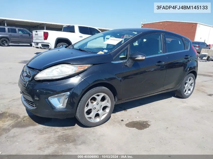 2011 Ford Fiesta Ses VIN: 3FADP4FJ4BM145133 Lot: 40506893