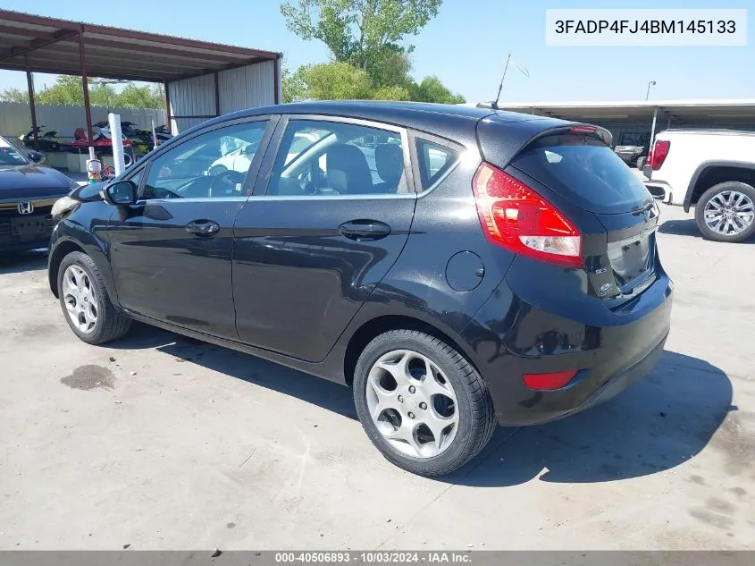 2011 Ford Fiesta Ses VIN: 3FADP4FJ4BM145133 Lot: 40506893