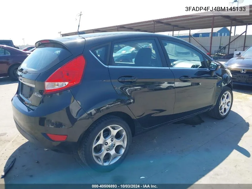 2011 Ford Fiesta Ses VIN: 3FADP4FJ4BM145133 Lot: 40506893