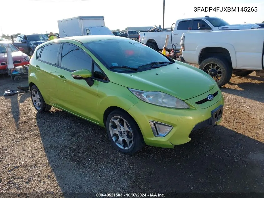 2011 Ford Fiesta Ses VIN: 3FADP4FJXBM145265 Lot: 40521503