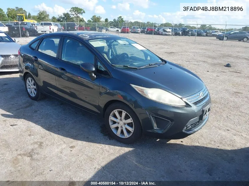 2011 Ford Fiesta Se VIN: 3FADP4BJ8BM218896 Lot: 40580154