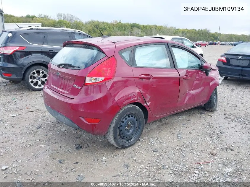 2011 Ford Fiesta Se VIN: 3FADP4EJ0BM109134 Lot: 40595487