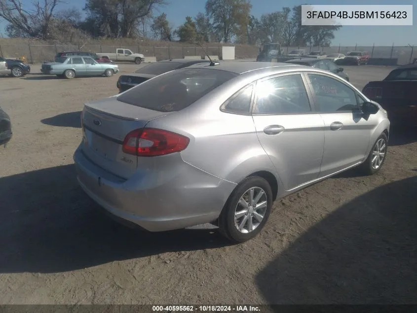 2011 Ford Fiesta Se VIN: 3FADP4BJ5BM156423 Lot: 40595562