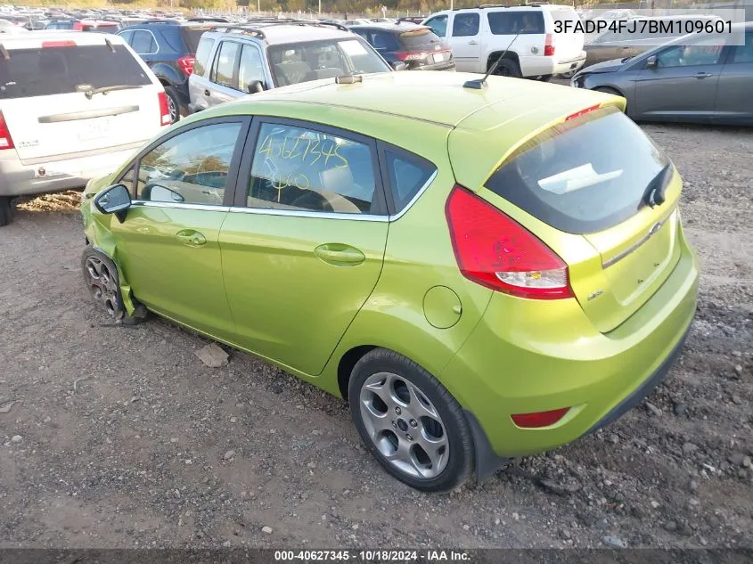 2011 Ford Fiesta Ses VIN: 3FADP4FJ7BM109601 Lot: 40627345