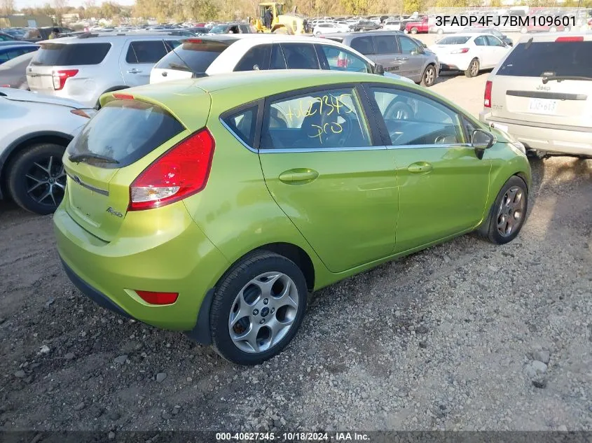 2011 Ford Fiesta Ses VIN: 3FADP4FJ7BM109601 Lot: 40627345