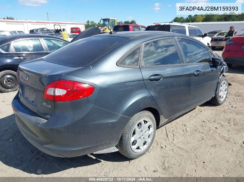 2011 Ford Fiesta S VIN: 3FADP4AJ2BM159393 Lot: 40629722