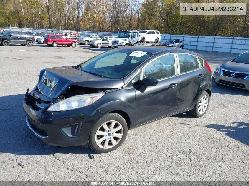 2011 Ford Fiesta Se VIN: 3FADP4EJ4BM233214 Lot: 40641347