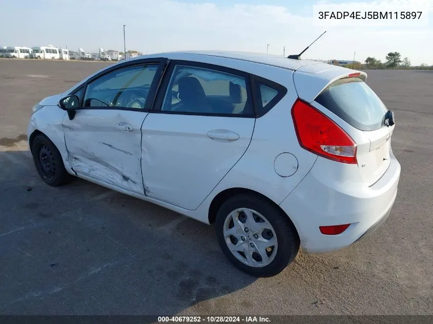 2011 Ford Fiesta Se VIN: 3FADP4EJ5BM115897 Lot: 40679252