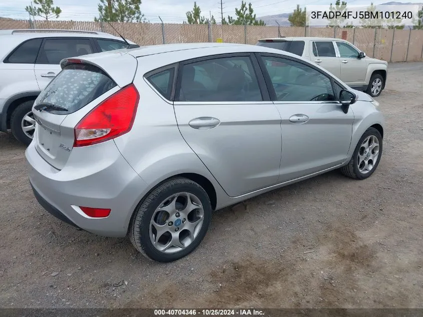 2011 Ford Fiesta Ses VIN: 3FADP4FJ5BM101240 Lot: 40704346