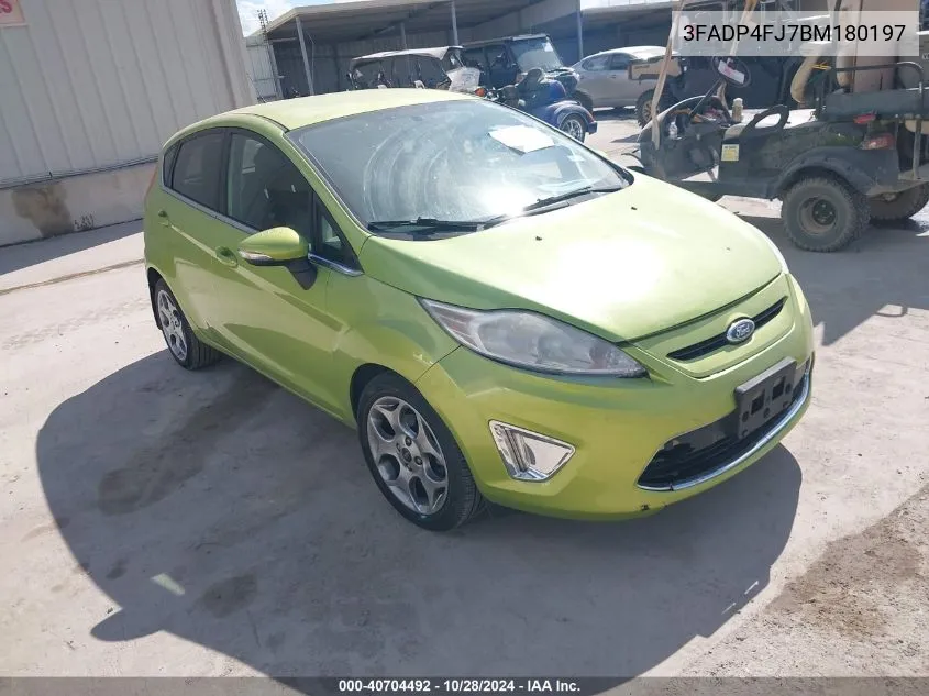 2011 Ford Fiesta Ses VIN: 3FADP4FJ7BM180197 Lot: 40704492