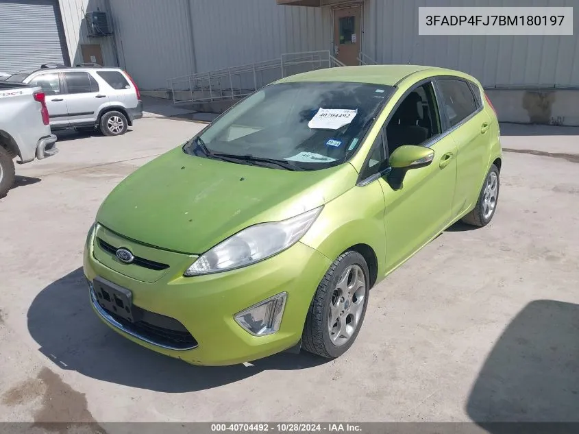 2011 Ford Fiesta Ses VIN: 3FADP4FJ7BM180197 Lot: 40704492