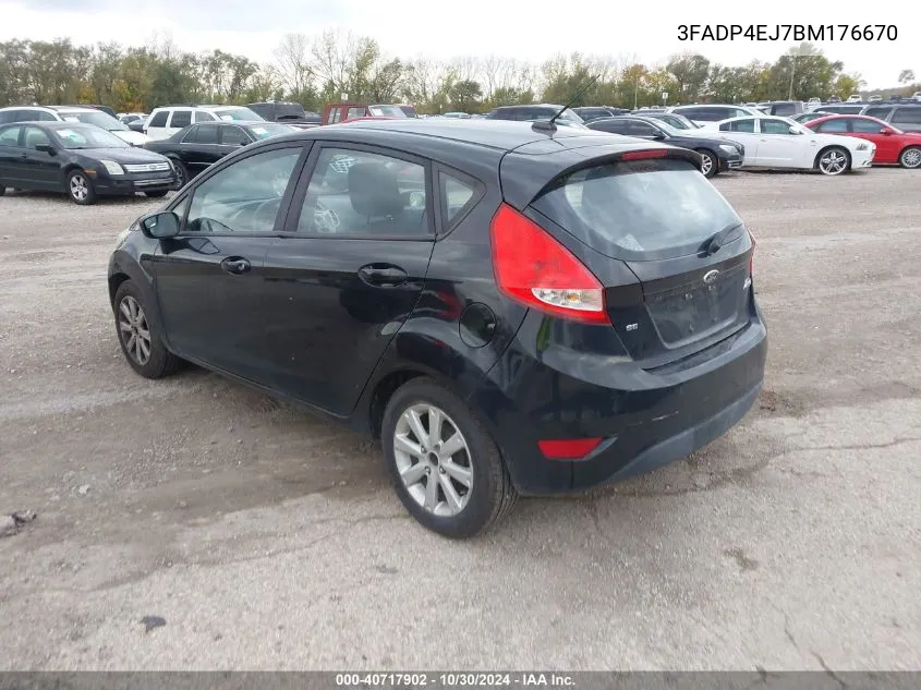 2011 Ford Fiesta Se VIN: 3FADP4EJ7BM176670 Lot: 40717902