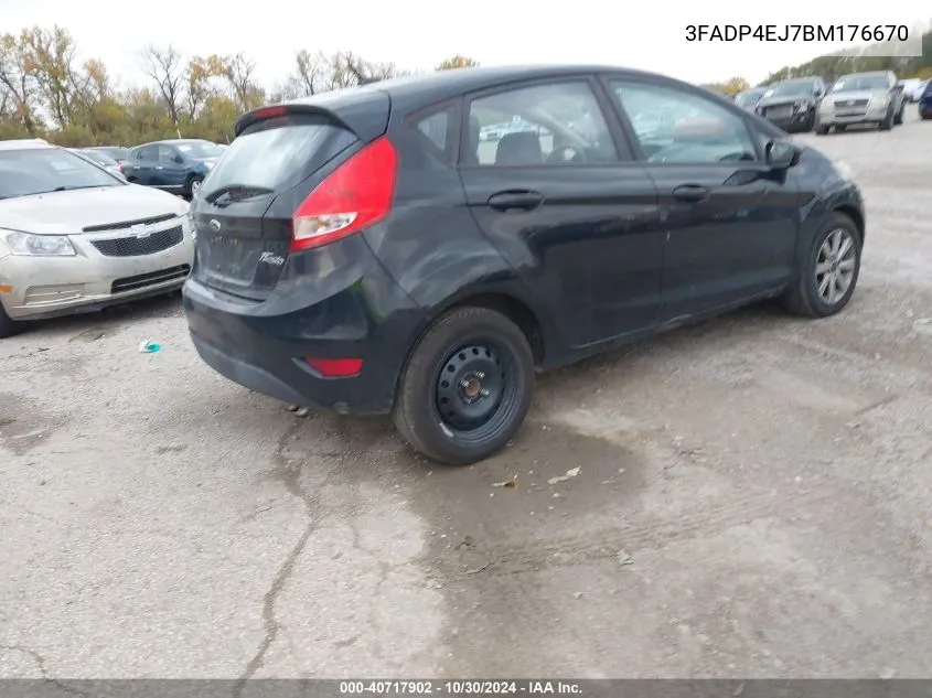 2011 Ford Fiesta Se VIN: 3FADP4EJ7BM176670 Lot: 40717902